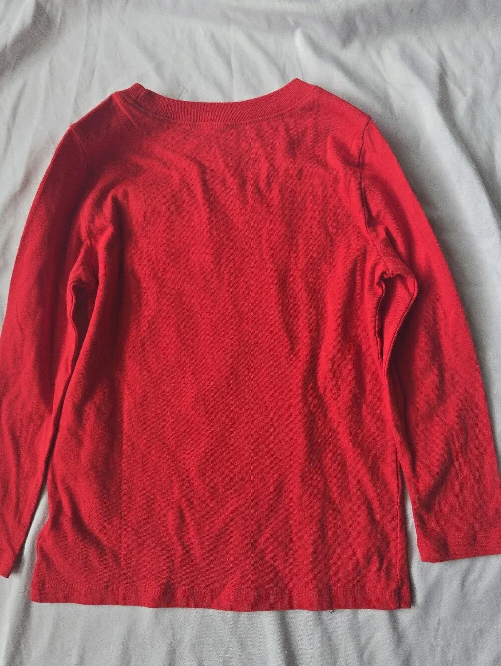 Old Navy Boy's Size 5t Red Long-Sleeve Tee with Fire Truck Graphic Fire Station